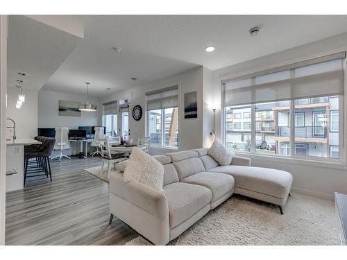 400 Seton Passage Se, Calgary, AB - Indoor Photo Showing Living Room