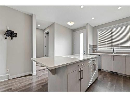 222 Redstone Crescent North, Calgary, AB - Indoor Photo Showing Kitchen With Double Sink