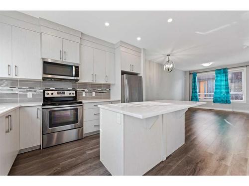 222 Redstone Crescent North, Calgary, AB - Indoor Photo Showing Kitchen With Upgraded Kitchen