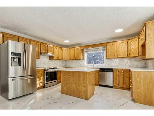 215 Hawkstone Close Nw, Calgary, AB - Indoor Photo Showing Kitchen With Stainless Steel Kitchen