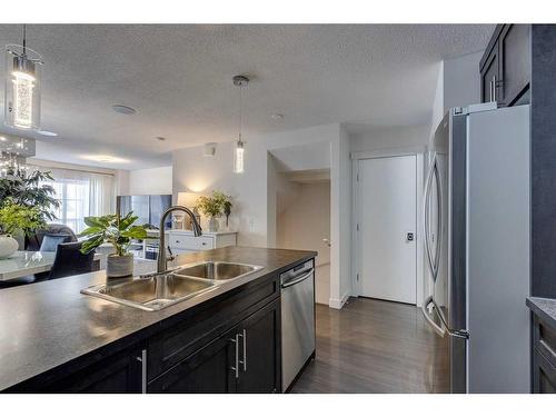 308 Redstone View Ne, Calgary, AB - Indoor Photo Showing Kitchen With Stainless Steel Kitchen With Double Sink