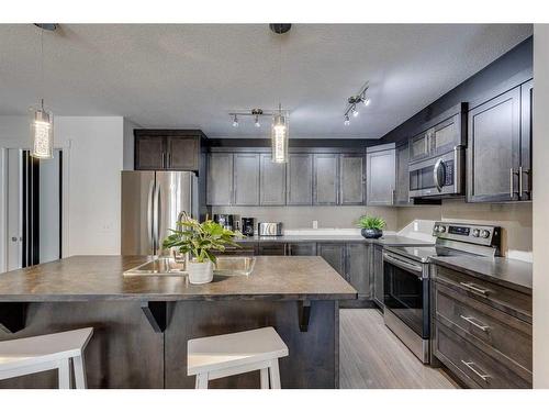 308 Redstone View Ne, Calgary, AB - Indoor Photo Showing Kitchen With Stainless Steel Kitchen With Upgraded Kitchen