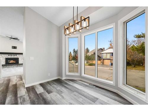 100 Ranch Estates Drive Nw, Calgary, AB - Indoor With Fireplace