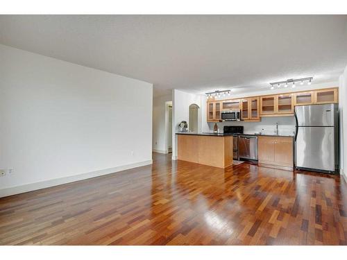 303-1420 Memorial Drive Nw, Calgary, AB - Indoor Photo Showing Kitchen With Stainless Steel Kitchen