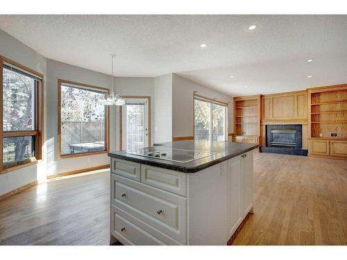 218 Mt Cascade Place Se, Calgary, AB - Indoor With Fireplace