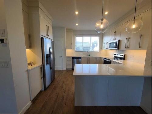 117 Dawson Circle, Chestermere, AB - Indoor Photo Showing Kitchen With Stainless Steel Kitchen With Upgraded Kitchen