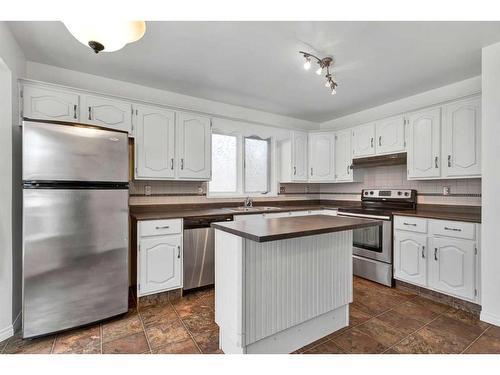 120 Big Springs Hill Se, Airdrie, AB - Indoor Photo Showing Kitchen With Double Sink