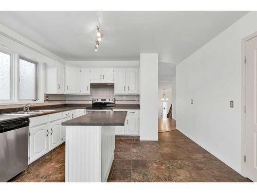 120 Big Springs Hill Se, Airdrie, AB - Indoor Photo Showing Kitchen With Double Sink