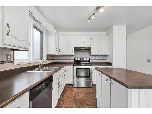 120 Big Springs Hill Se, Airdrie, AB - Indoor Photo Showing Kitchen With Double Sink