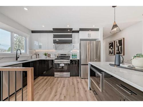 38 Armstrong Crescent Se, Calgary, AB - Indoor Photo Showing Kitchen With Upgraded Kitchen