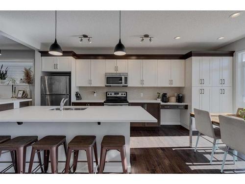 79 Cranford Park Se, Calgary, AB - Indoor Photo Showing Kitchen With Stainless Steel Kitchen With Double Sink With Upgraded Kitchen