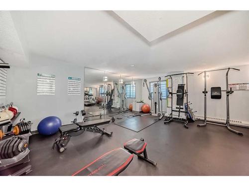 611-9800 Horton Road Sw, Calgary, AB - Indoor Photo Showing Gym Room