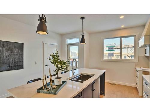 367 Sage Hill Rise Nw, Calgary, AB - Indoor Photo Showing Kitchen With Double Sink