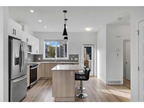 118-137 Red Embers Link Ne, Calgary, AB - Indoor Photo Showing Kitchen With Stainless Steel Kitchen With Upgraded Kitchen