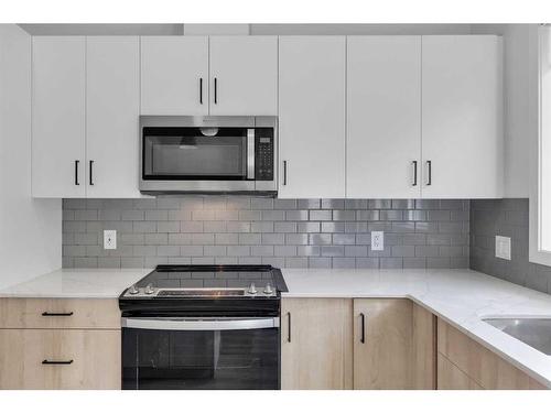 118-137 Red Embers Link Ne, Calgary, AB - Indoor Photo Showing Kitchen With Upgraded Kitchen