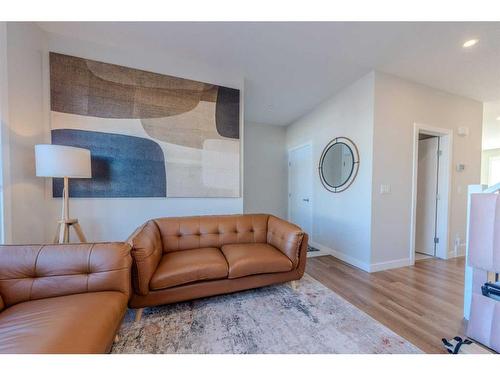 77 Homestead Boulevard Ne, Calgary, AB - Indoor Photo Showing Living Room