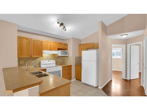 40 Saddlefield Road Ne, Calgary, AB - Indoor Photo Showing Kitchen With Double Sink