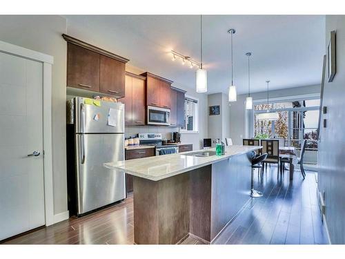 136 Redstone View Ne, Calgary, AB - Indoor Photo Showing Kitchen With Stainless Steel Kitchen With Upgraded Kitchen