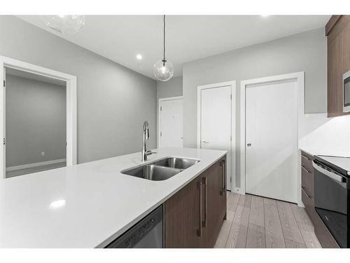 3516-60 Skyview Ranch Road Ne, Calgary, AB - Indoor Photo Showing Kitchen With Double Sink