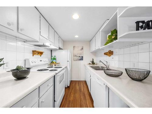 527-200 Brookpark Drive Sw, Calgary, AB - Indoor Photo Showing Kitchen With Double Sink