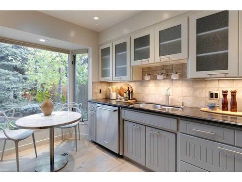 4310 Stanley Drive Sw, Calgary, AB - Indoor Photo Showing Kitchen With Double Sink