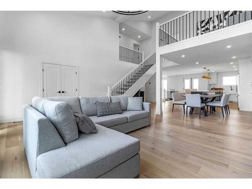 340 West Chestermere Drive, Chestermere, AB - Indoor Photo Showing Living Room