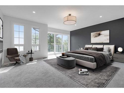 340 West Chestermere Drive, Chestermere, AB - Indoor Photo Showing Bedroom