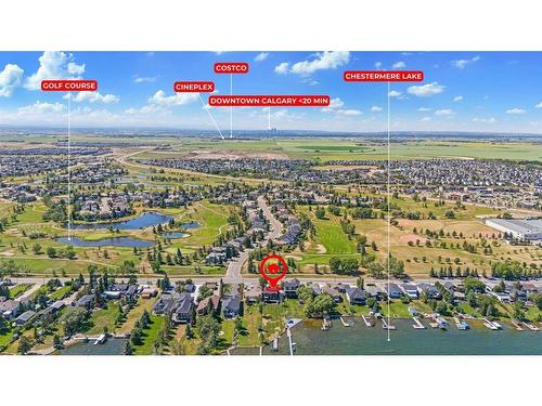 340 West Chestermere Drive, Chestermere, AB - Outdoor With View