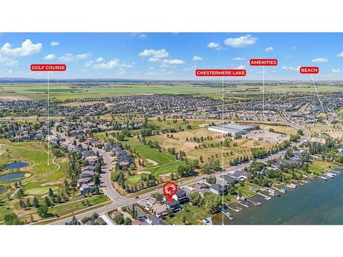 340 West Chestermere Drive, Chestermere, AB - Outdoor With View