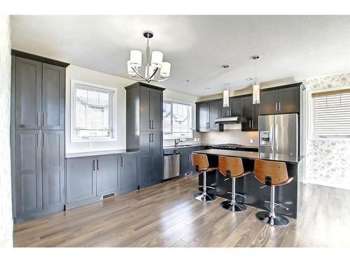 110 Nolan Hill Heights Nw, Calgary, AB - Indoor Photo Showing Kitchen With Stainless Steel Kitchen With Upgraded Kitchen