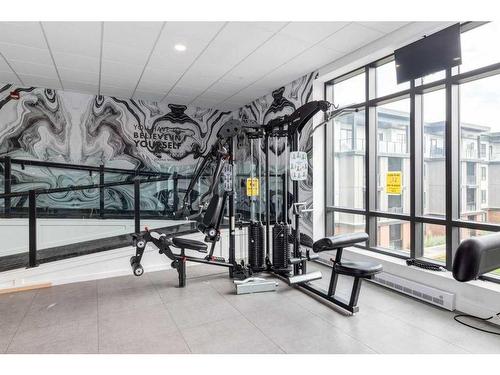 316-4275 Norford Avenue Nw, Calgary, AB - Indoor Photo Showing Gym Room