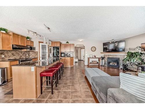 1044 Kincora Drive Nw, Calgary, AB - Indoor With Fireplace