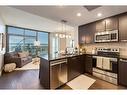 2203-225 11 Avenue Se, Calgary, AB  - Indoor Photo Showing Kitchen With Stainless Steel Kitchen With Upgraded Kitchen 