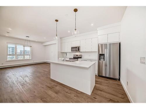 1304-60 Skyview Ranch Road Ne, Calgary, AB - Indoor Photo Showing Kitchen With Stainless Steel Kitchen With Upgraded Kitchen