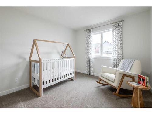 136 Sora Terrace Se, Calgary, AB - Indoor Photo Showing Bedroom