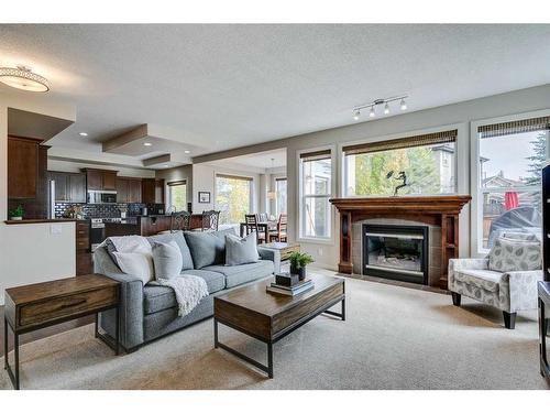 122 Cranridge Heights Se, Calgary, AB - Indoor Photo Showing Living Room With Fireplace