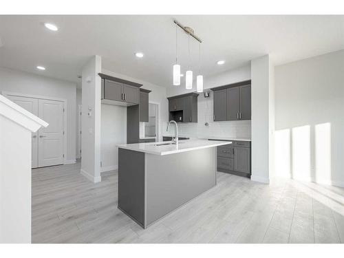 220 Sora Terrace Se, Calgary, AB - Indoor Photo Showing Kitchen With Upgraded Kitchen