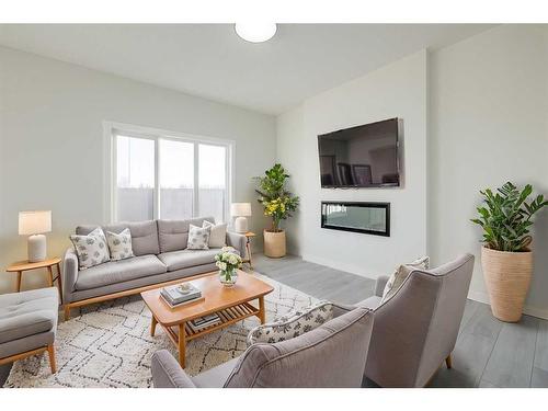 220 Sora Terrace Se, Calgary, AB - Indoor Photo Showing Living Room