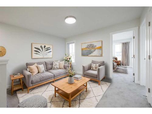 220 Sora Terrace Se, Calgary, AB - Indoor Photo Showing Living Room