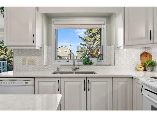 28 Macewan Park Close Nw, Calgary, AB - Indoor Photo Showing Kitchen With Double Sink