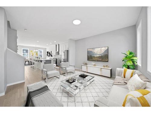 170 Dawson Harbour Rise, Chestermere, AB - Indoor Photo Showing Living Room