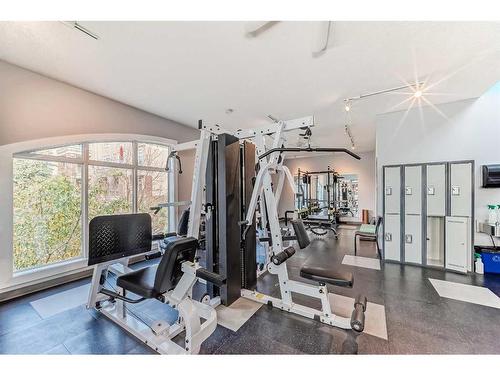 4205-24 Hemlock Crescent Sw, Calgary, AB - Indoor Photo Showing Gym Room