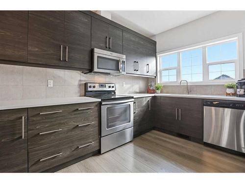 416 Nolan Hill Boulevard Nw, Calgary, AB - Indoor Photo Showing Kitchen With Stainless Steel Kitchen With Upgraded Kitchen