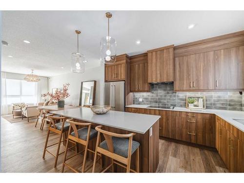 103 Silverton Glen Green Sw, Calgary, AB - Indoor Photo Showing Kitchen With Upgraded Kitchen