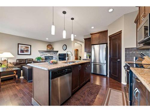 78 Brightonwoods Grove Se, Calgary, AB - Indoor Photo Showing Kitchen With Double Sink With Upgraded Kitchen