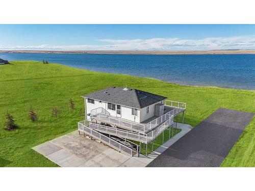 174068 Rr 214, Rural Vulcan County, AB - Outdoor With Body Of Water With Deck Patio Veranda With View