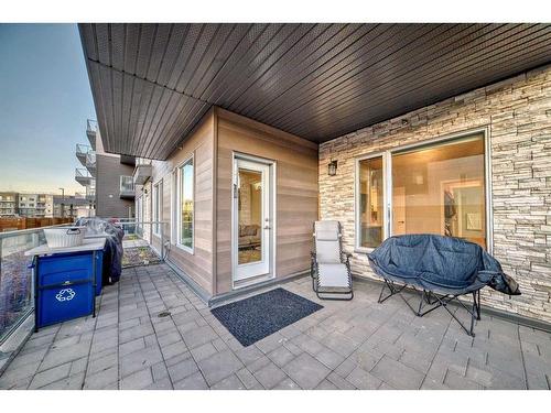 109-150 Shawnee Square Sw, Calgary, AB - Outdoor With Deck Patio Veranda With Exterior