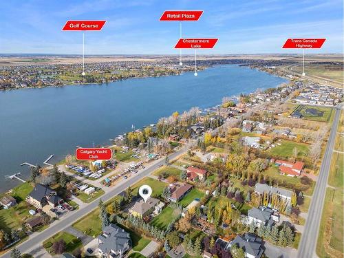 652 East Chestermere Drive, Chestermere, AB - Outdoor With Body Of Water With View