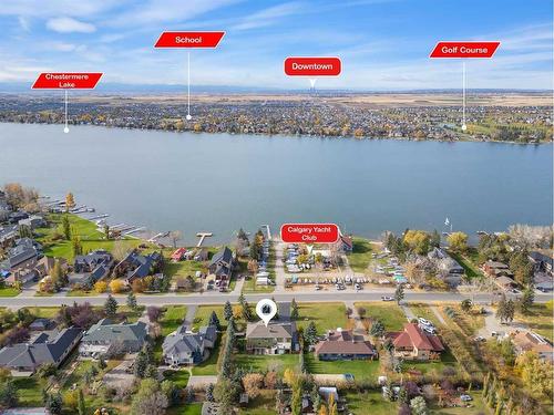 652 East Chestermere Drive, Chestermere, AB - Outdoor With Body Of Water With View