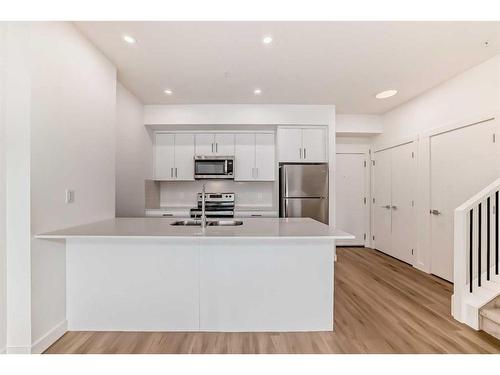 2216-151 Skyview Bay Ne, Calgary, AB - Indoor Photo Showing Kitchen With Double Sink With Upgraded Kitchen